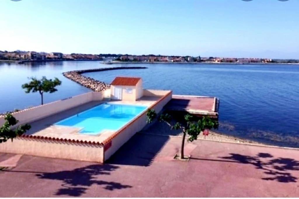 Residence Pointe Vermeille - Charmant Studio Cabine Avec Jolie Vue Sur Le Lac Marin Le Barcarès Exteriör bild